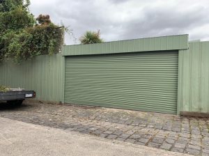 Gliderol Roller Door, Colorbond Pale Eucalypt with Taper