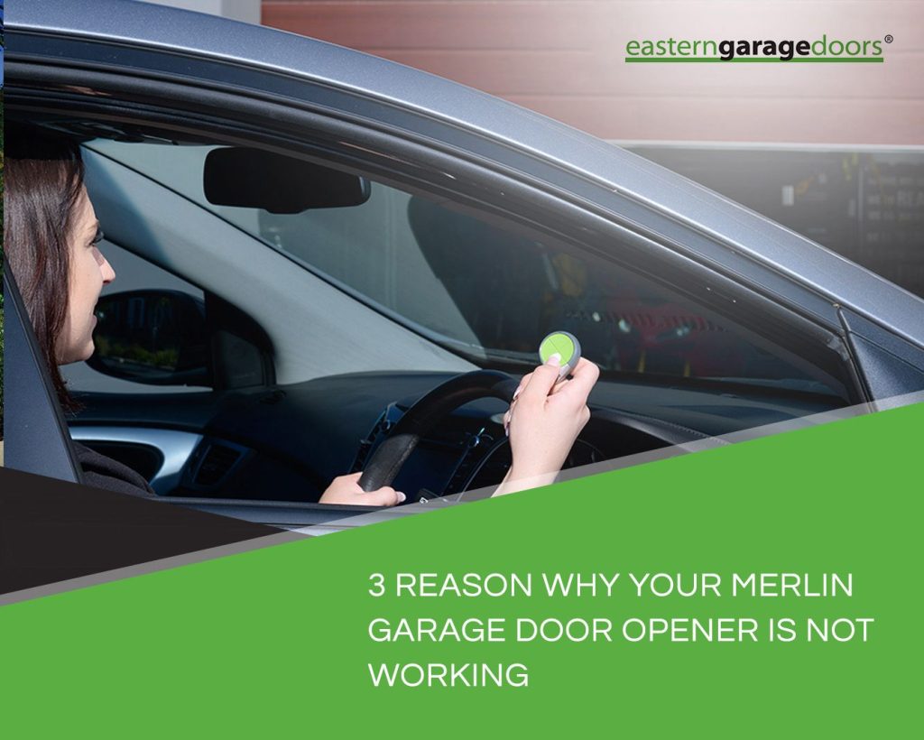 merlin garage door opener not working
